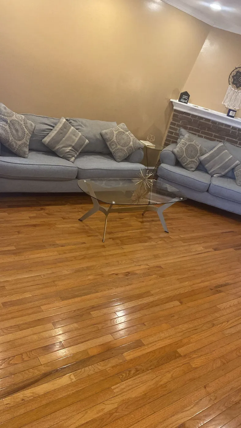Living room after a clean