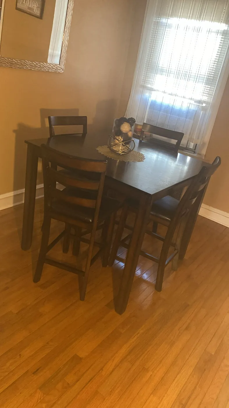 Dining room after a clean