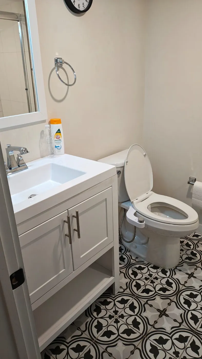 Bathroom after a clean