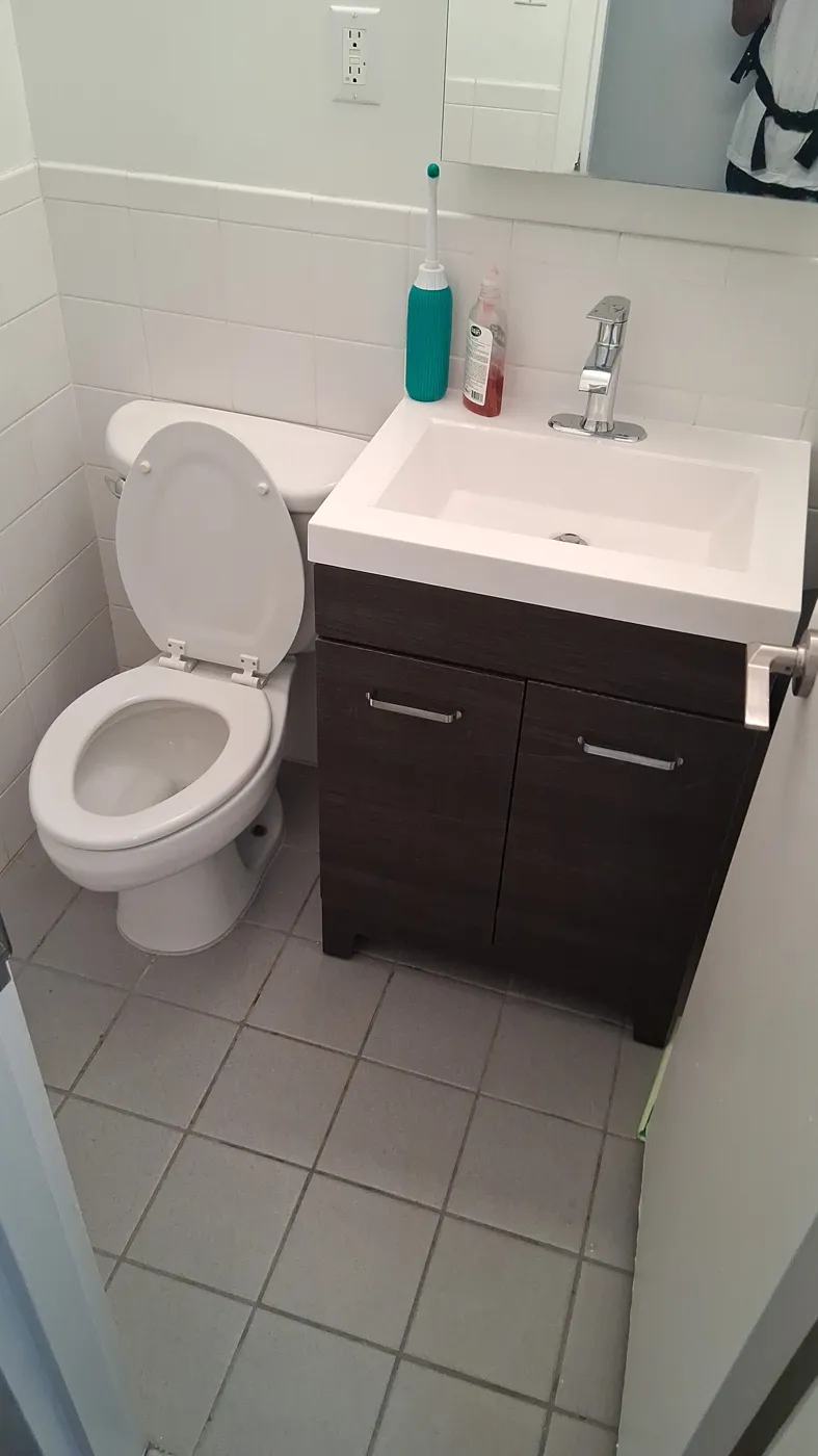 Bathroom after a clean