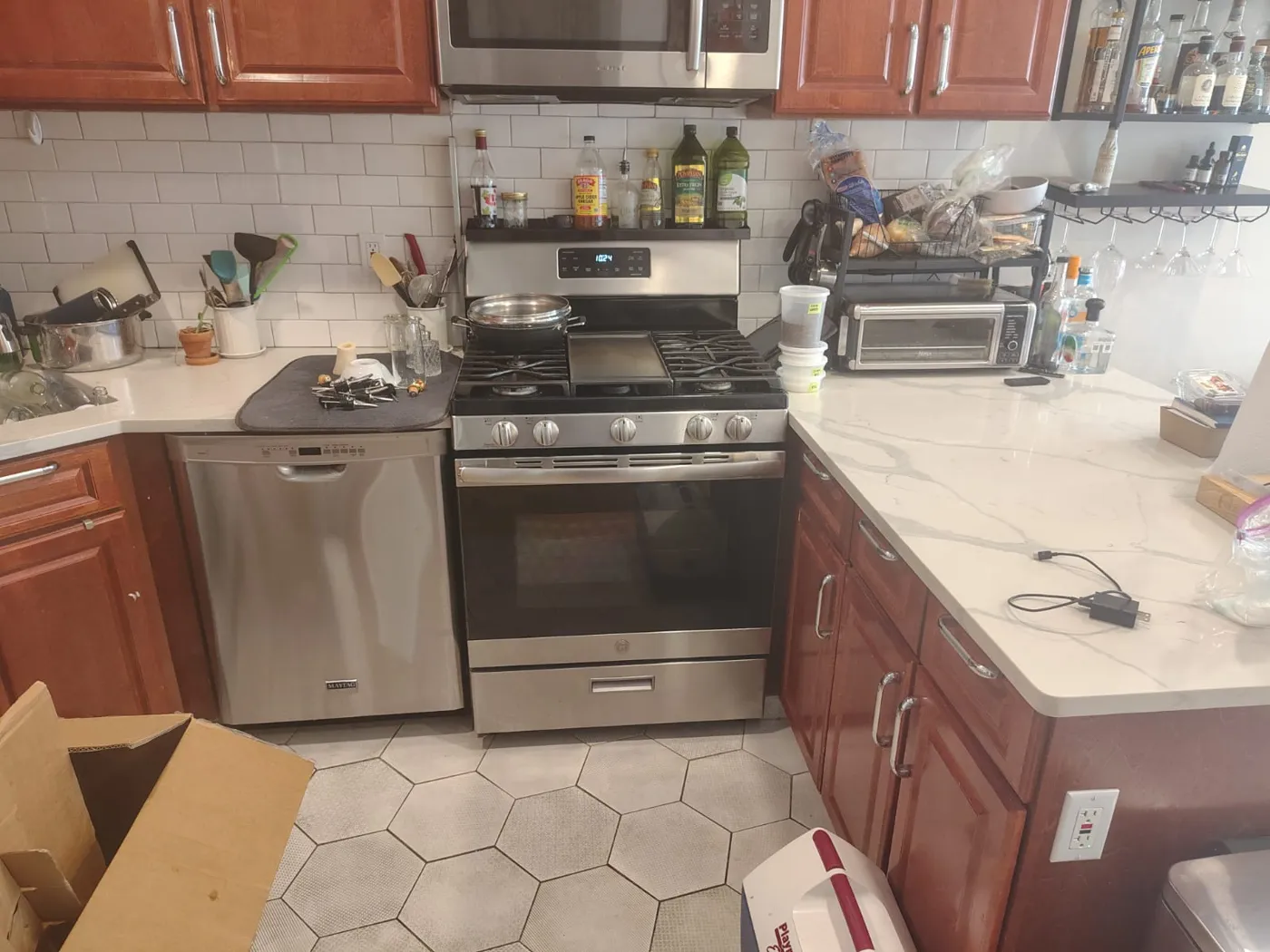 Kitchen after a clean
