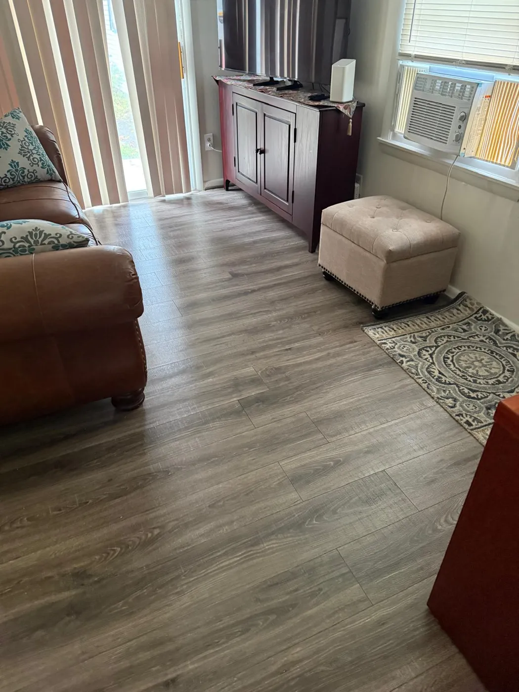 Living room after a clean