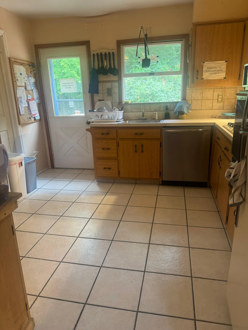 Kitchen after a clean