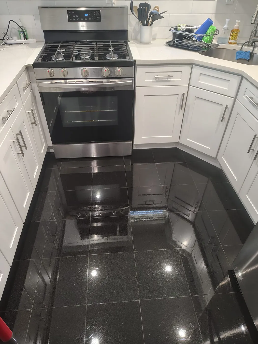 Kitchen after a clean