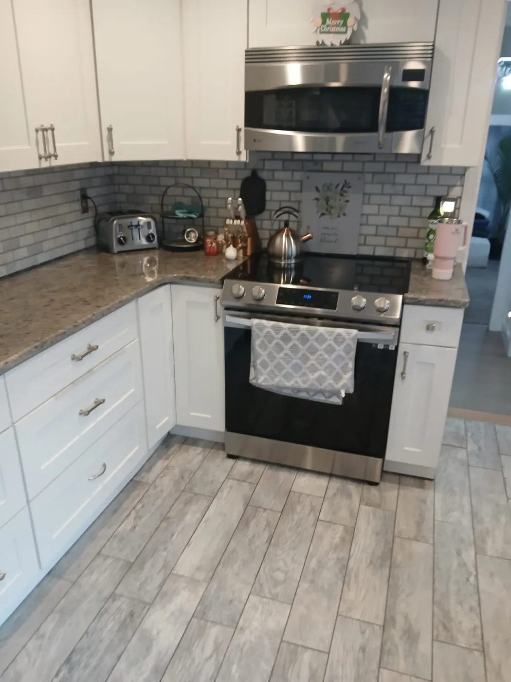 Kitchen after a clean