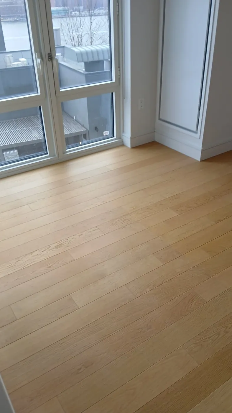 Apartment floors after a clean