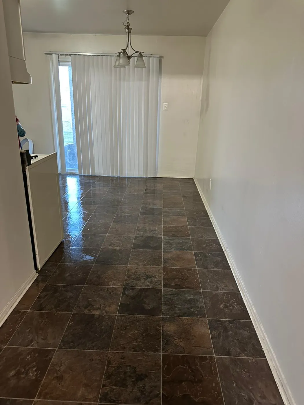 Empty room after a move-out clean